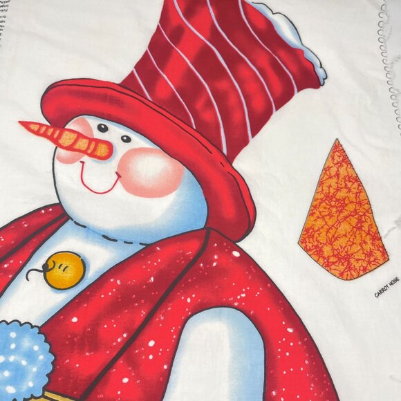 Daisy Kingdom Christmas Door Panel Cut and Sew Snowman Snowcone Wall Hanging Art - Picture 3 of 7